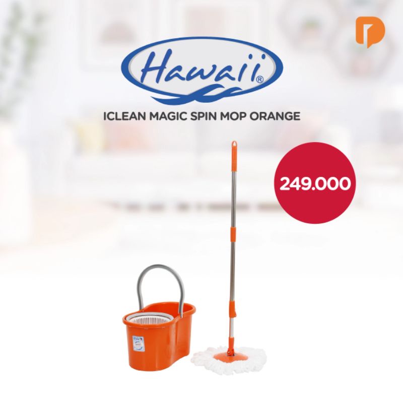 Hawaii Iclean Magic Spin MOP Orange alat pel praktis