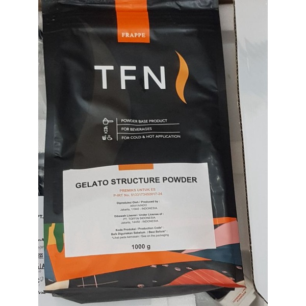 

TFN Toffin Gelato Structure Powder bubuk gelato premix ice cream premix gelato bubuk ice cream repack