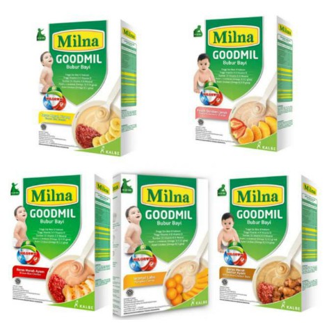 Milna Goodmil Bubur Bayi Pendamping Asi untuk Usia 6 sd 12 Bulan 120 Gram