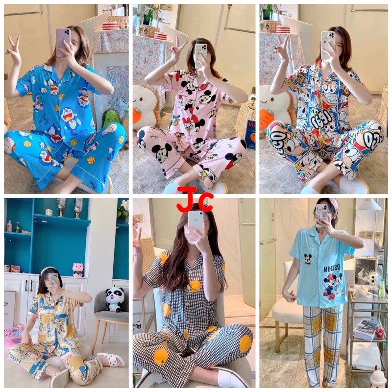 JC- PIYAMA SET Import CP / Piyama wanita Import terbaru / Piyama Import Korean Style-1
