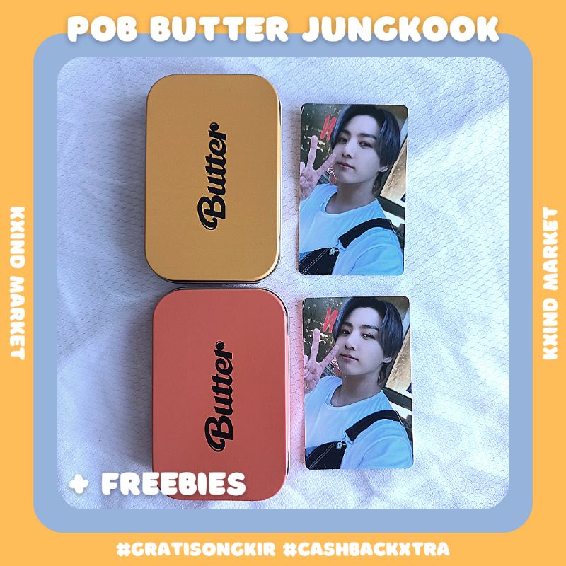POB Butter Jungkook BTS / album butter BTS / photocard / PC JK / benefit weverse