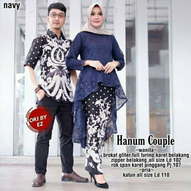 SHOPASHOP SOLO - Hanum couple kebaya brukat kebaya jadi batik couple busana muslim baju muslim