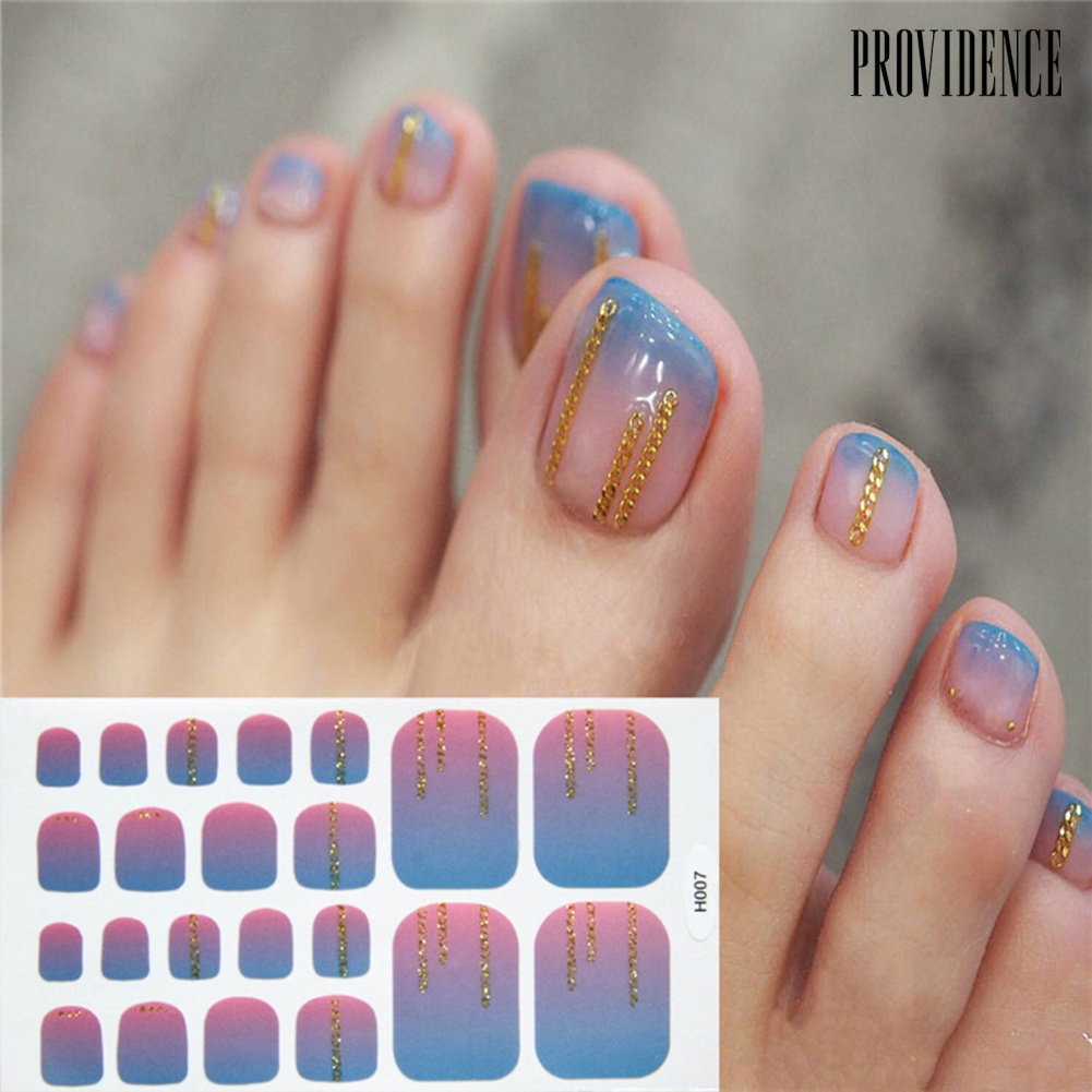 Providence Stiker Kuku Motif Hati / Bulan / Daun Tahan Air Untuk Nail Art