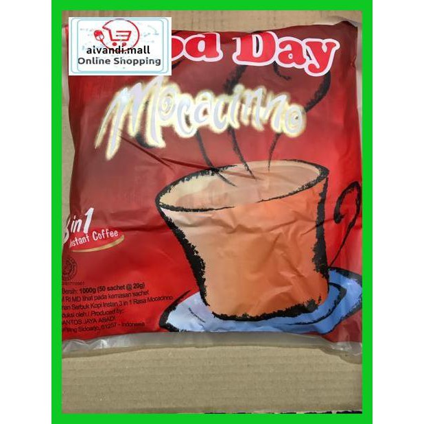 

57Ryr66- Good Day Mocacinno 1 Pak / 50 Sachet/ Sashet / Bungkus / Pcs / Moca T7Tfhty-