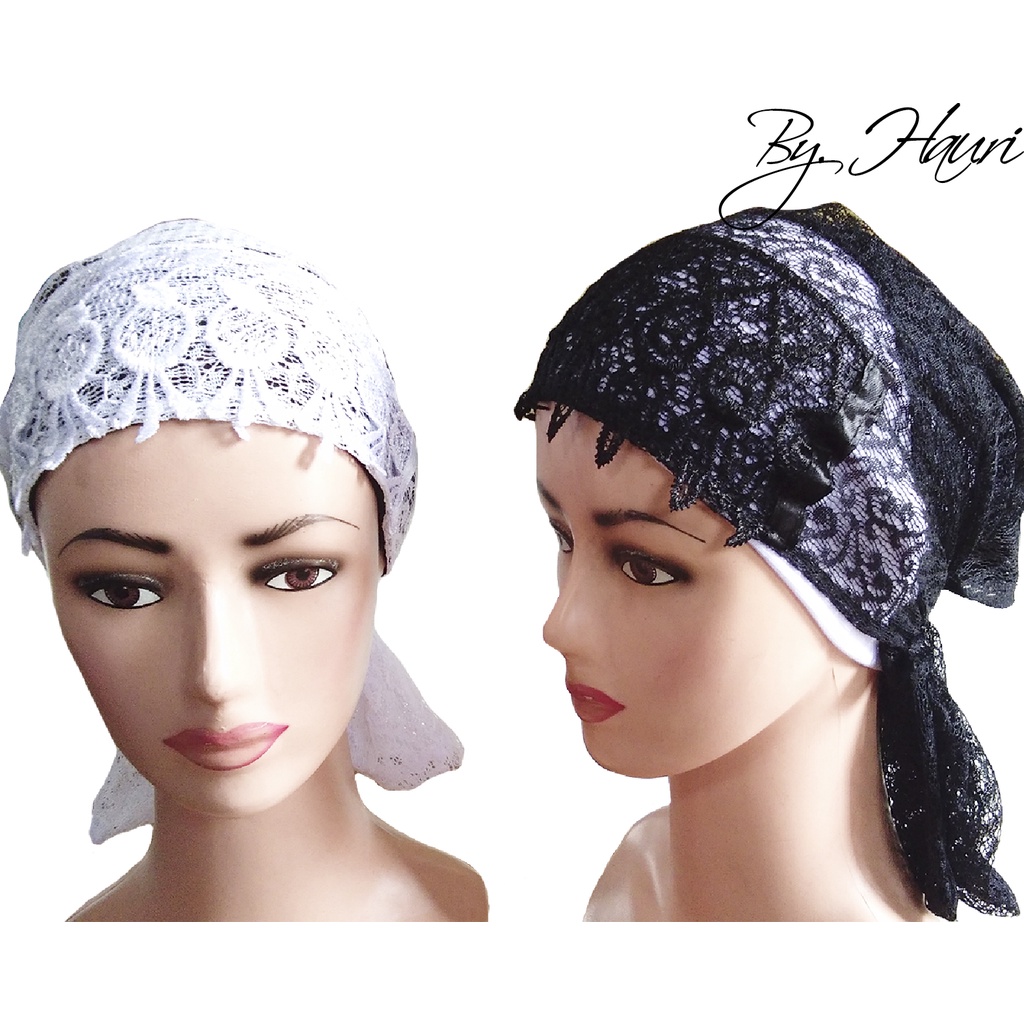 CIPUT RENDA IKAT / INNER RENDA IKAT / DALAMAN JILBAB/ciput nenek/dalaman renda/ciput burkat ikat nen
