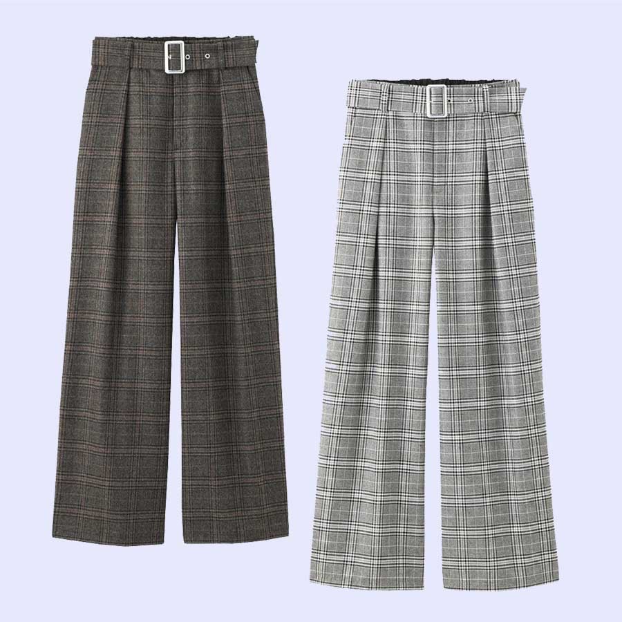 UNIQLO GU553 BELTED TROUSERS