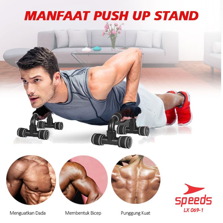 (MAINANKYU) Push Up Stand Bar Alat Bantu Push Up Olahraga Fitness Equipment Pegangan Push Up