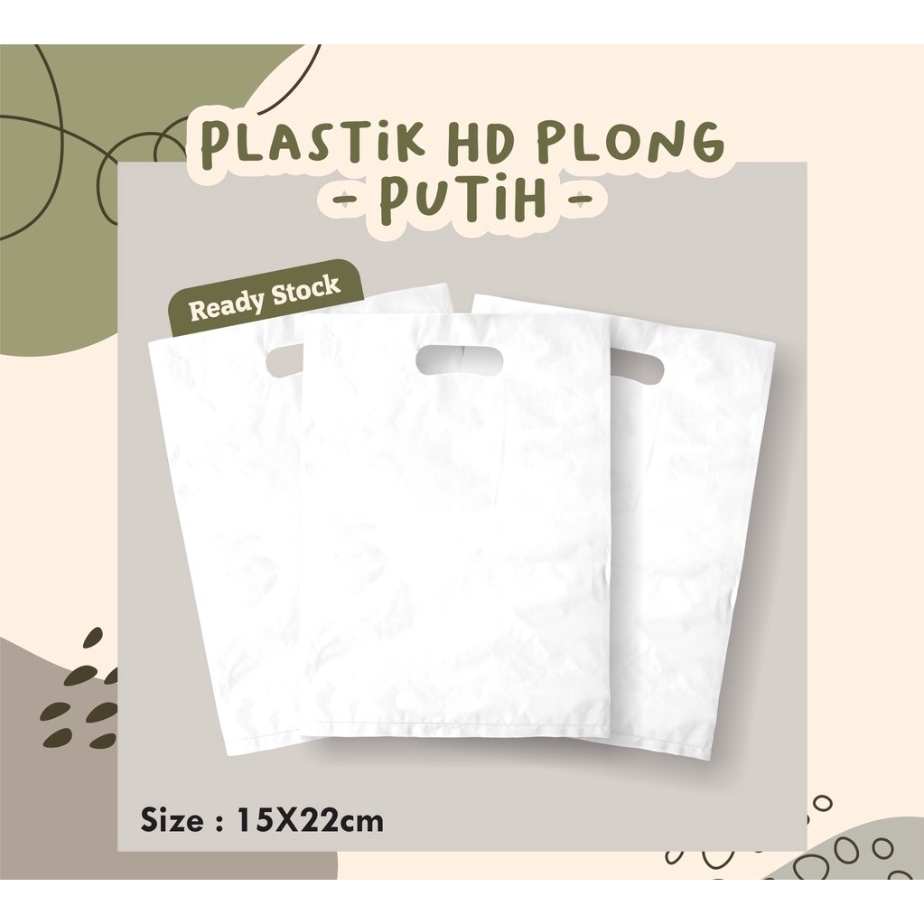 

Plastik packing olshop putih/ plastik plong/ putih polos/ plastik putih 15 x 22 cm