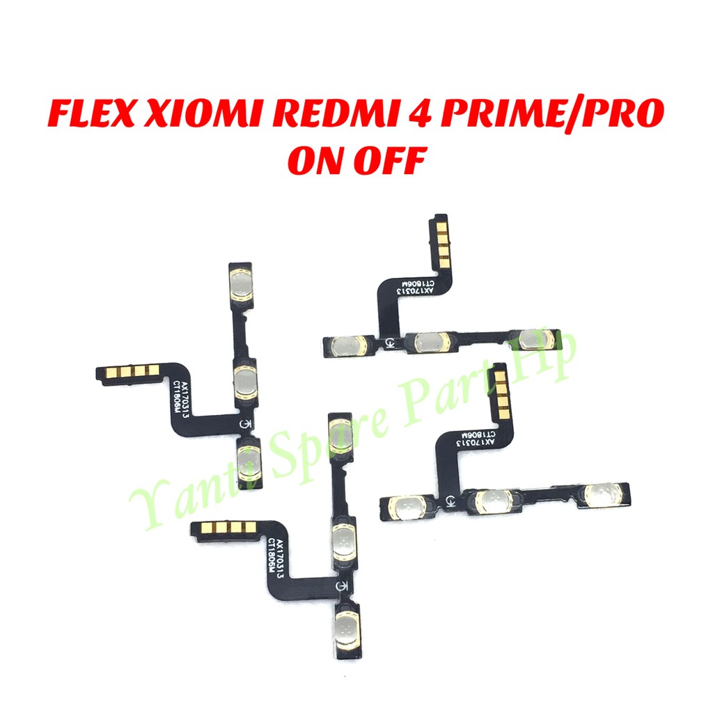 Flexible On Off Xiaomi Redmi 4 Prime 4 Pro Original Terlaris New