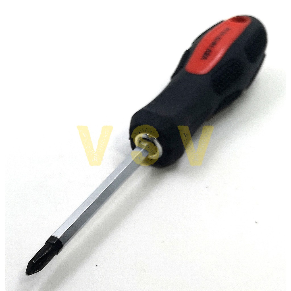 VSV Two way screwdriver 125mm rubber / obeng bolak balik /plus min