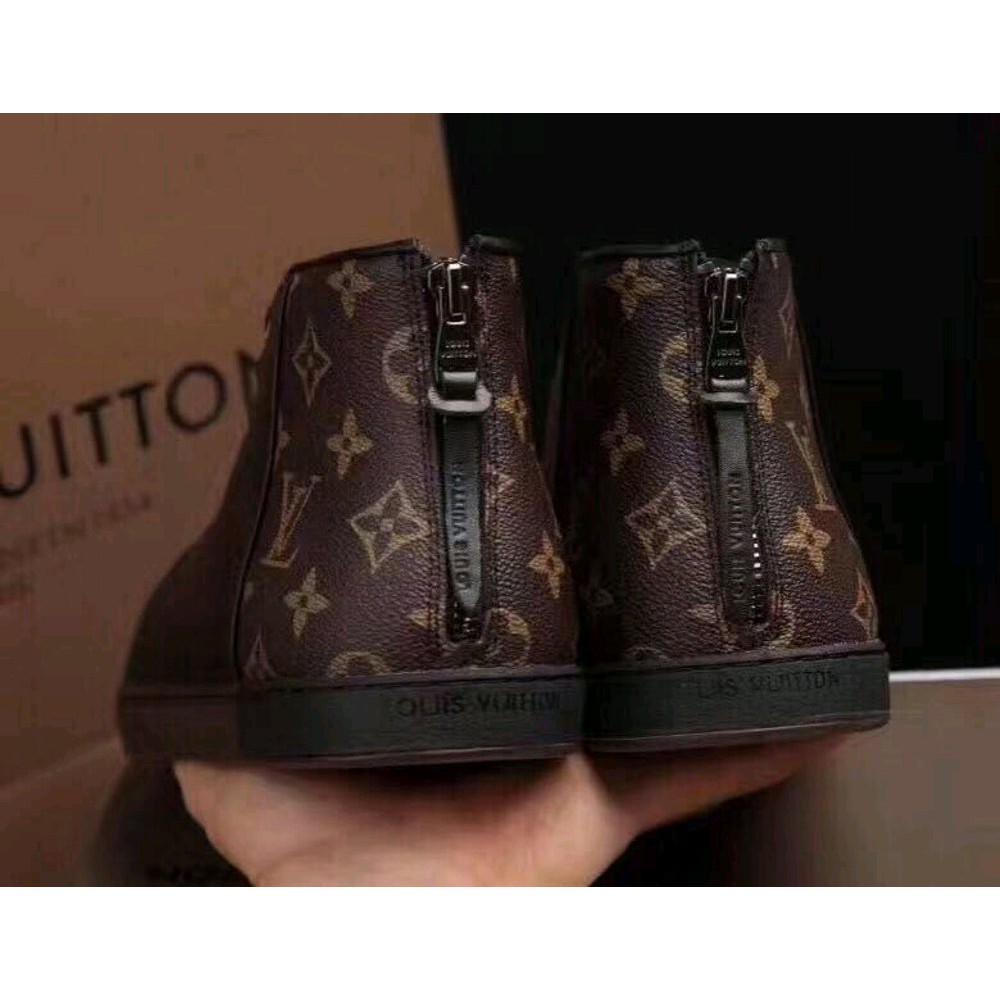 sepatu lv mono boots mirror quality