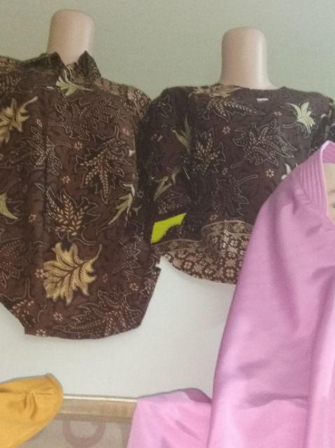 Maura Blus Batik - Sania Ruffle Batik Couple Ori Ndoro Jowi Dnt Garansi Termurah