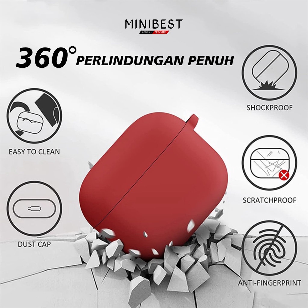 MINIBEST Case / Casing MB_Pods 3rd Generation (Premium Silicone Softcase + Free Hook) by minibest Indonesia-4