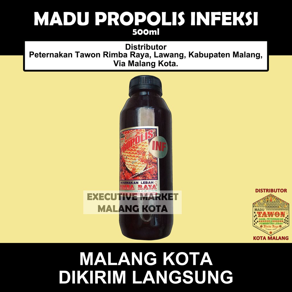 Madu Propolis Infeksi Madu Rimba Raya - Botol PET 500ml