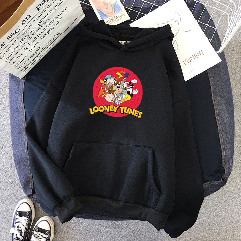 Sweater Hoodie Looney Tunes Jaket Pria/Wanita/Remaja/Dewasa Looney Tunes Sweater Hoodie Jaket