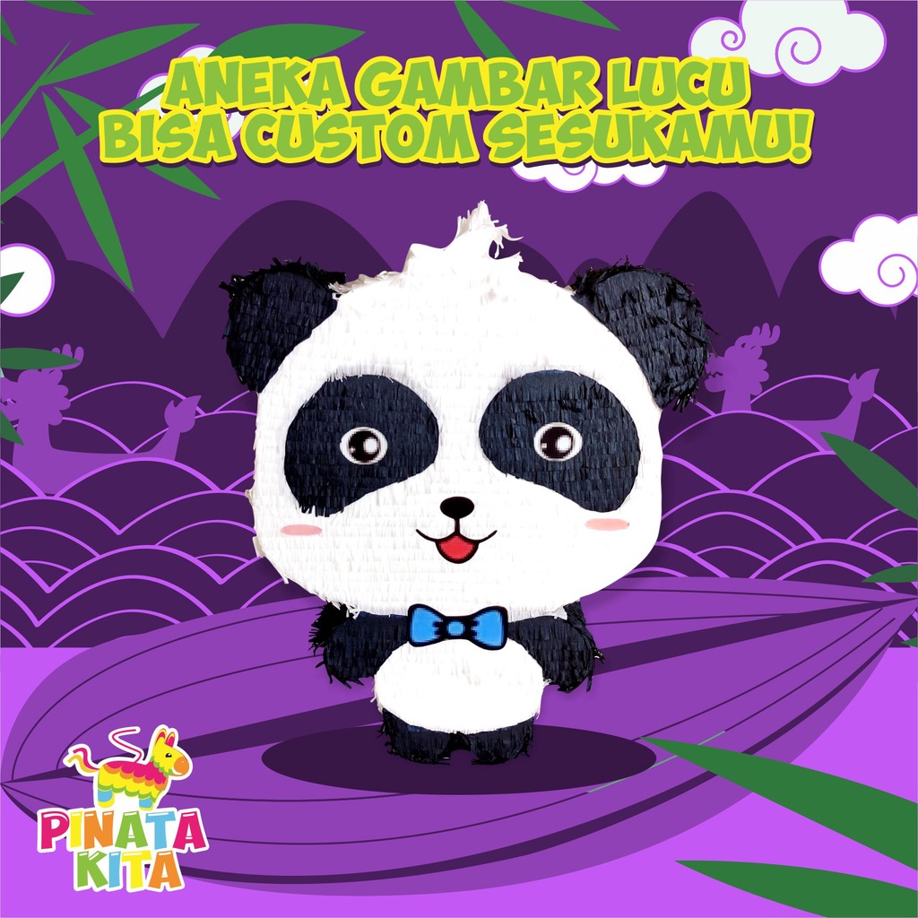 pinata panda / pinata zoo / pinata jungle / pinata tarik / pinata pukul / pinata custom  / pinata ge