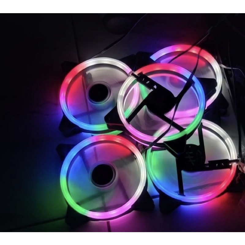 XBT Rainbow XB-112 Fan Casing 12cm Single Ring Led Fan Case 12 Cm - FAN CASING RGB