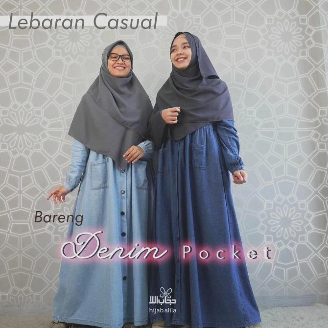 GAMIS DENIM POCKET BY HIJAB ALILA