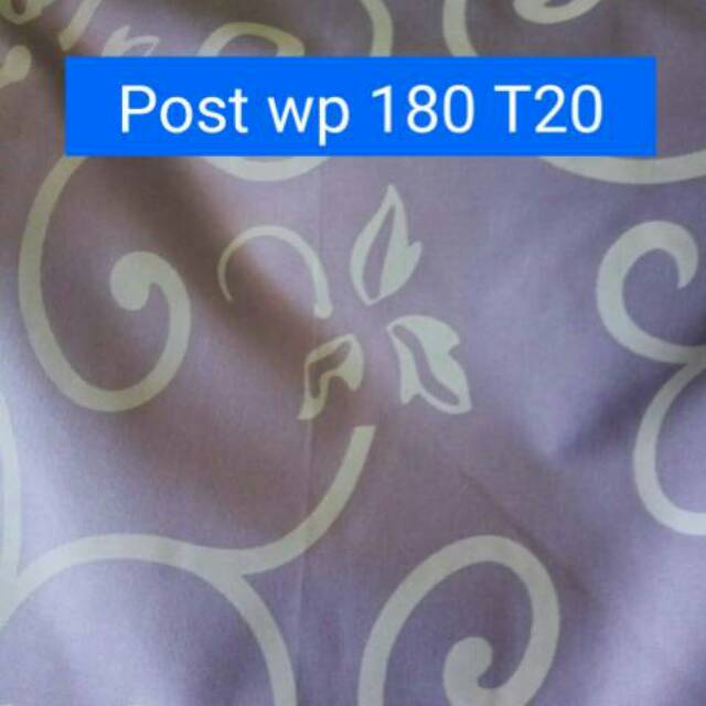 

Post waterproof ukir bunga lilac uk180T20