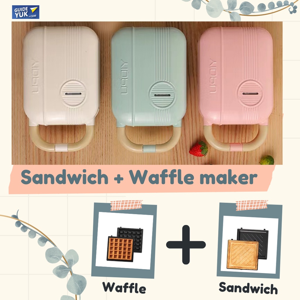 Sandwich and Waffle Maker 5 in 1 Toaster panggang [READY STOCK]