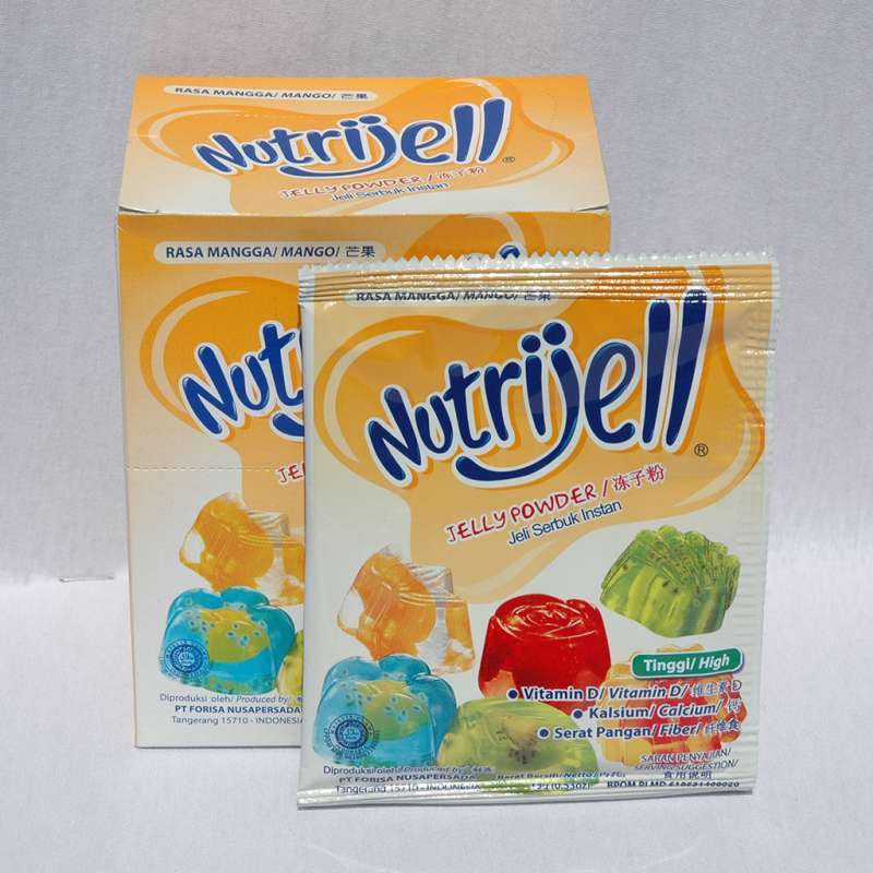 Nutrijell Agar&quot; Jelly Powder Nutrijel Ekonomis Rasa Mangga 15 Gram