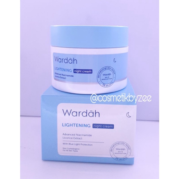 Wardah Lightening Night Cream Advanced Niacinamide 30 g