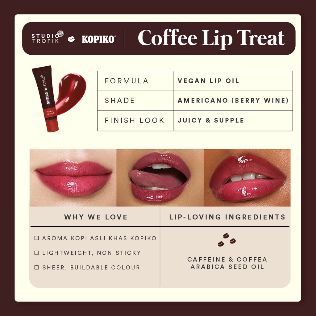 STUDIO TROPIK X KOPIKO COFFE Lip Treat