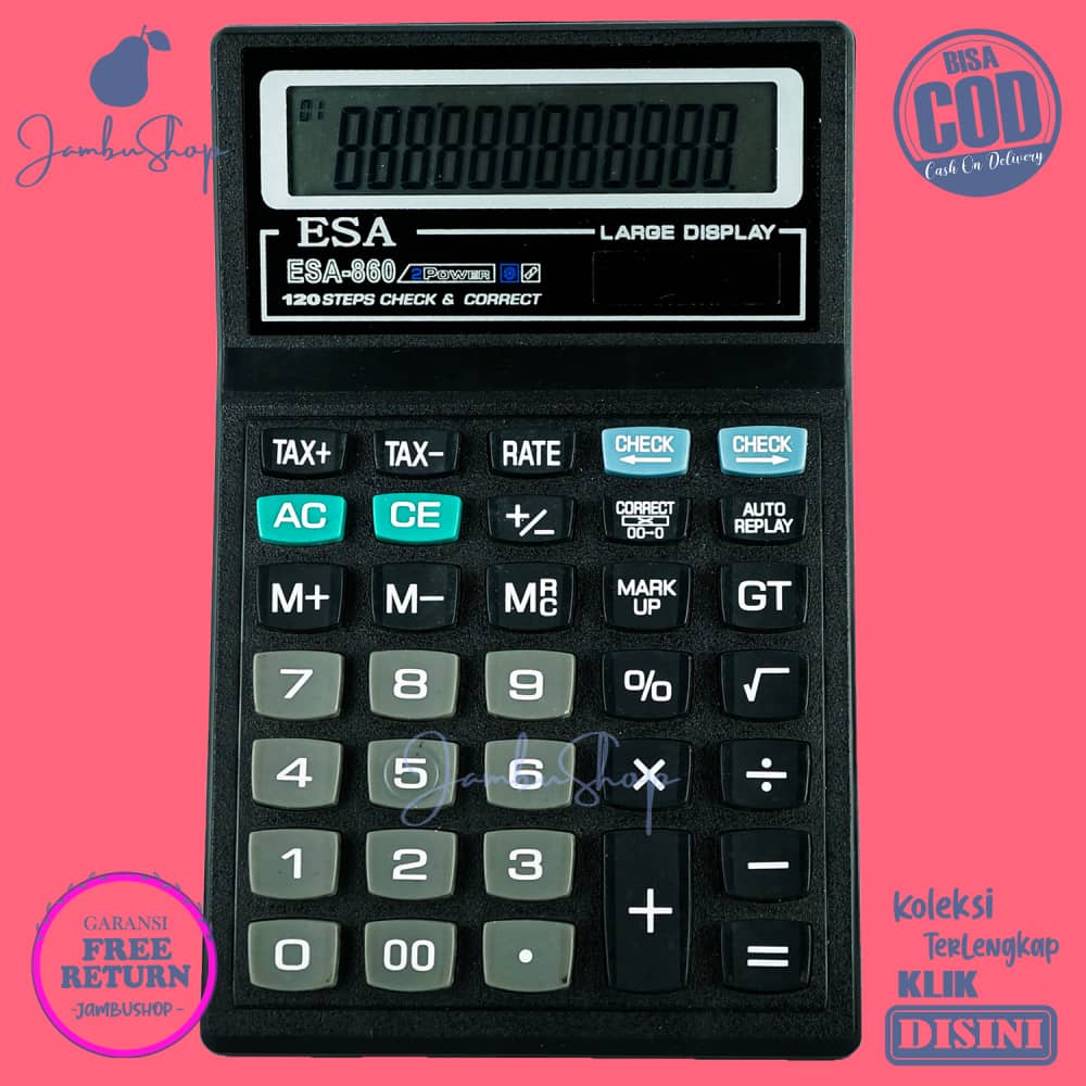 

Kalkulator Basic Function Calculator Minimalist Awet Hitam Esa 8907 Menyala Dalam Gelap