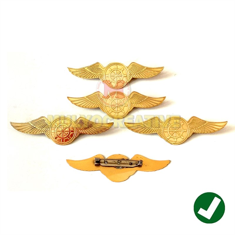 Wing Brevet Logo Kemudi Atribut Sekolah Pelayaran Maritim