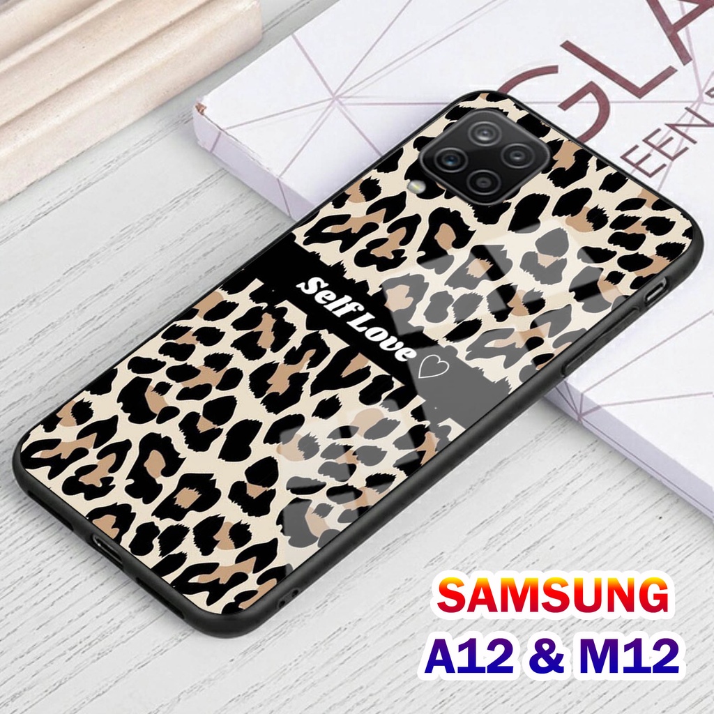 Softcase Glass Kaca SAMSUNG A12 , M12 - Casing HP SAMSUNG A12 , M12 [ S03 ].
