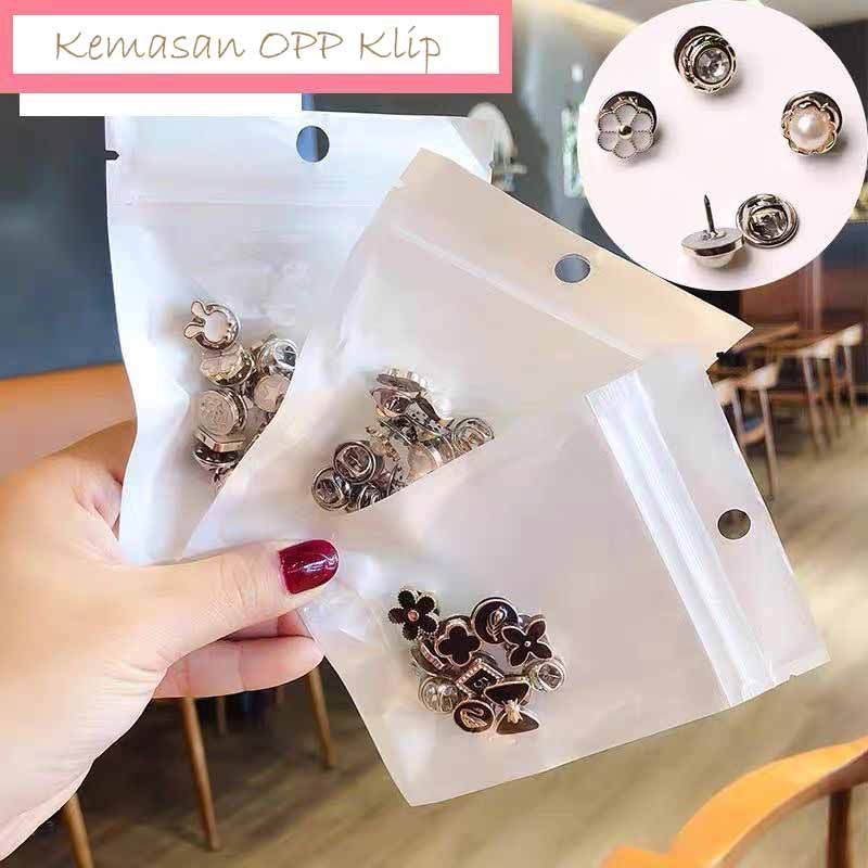 [COD] 10 pcs Bros Pin Kancing Tusuk Import Lepas Pasang Praktis Pin Tusuk Baju Dagu Aksesoris Fashion Ala Korea