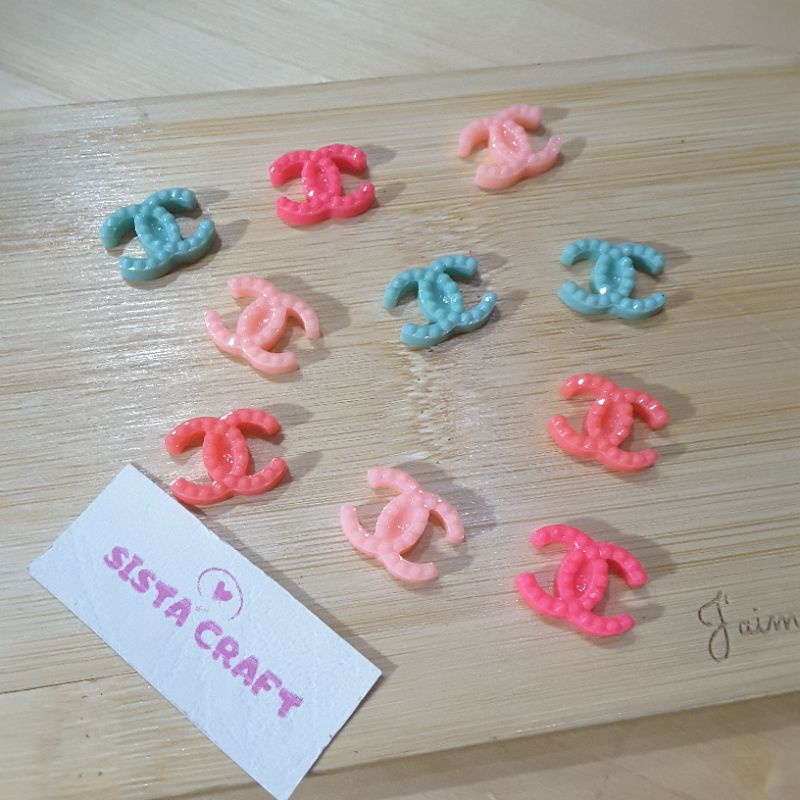 

Resin Channel Mini Lucu Murah Bahan Tempel Jepitan Aksesoris isi 20 pcs