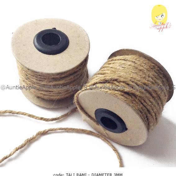 

Tali Rami 3Mm/Tali Goni/Tali Vintage/Hemp Rope/Tambang Vintage 30 Yard