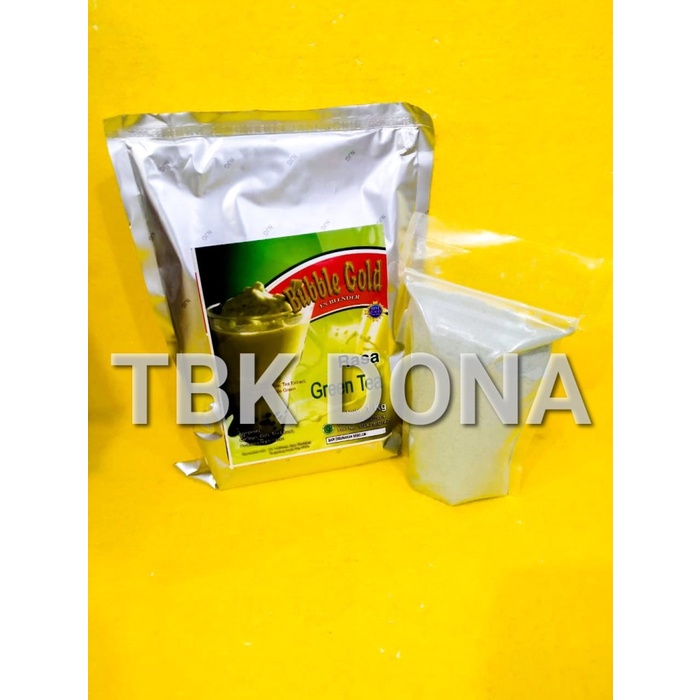 

bubble gold rasa green tea 1kg / bubuk minuman rasa green tea 1 kg tokomaju1625