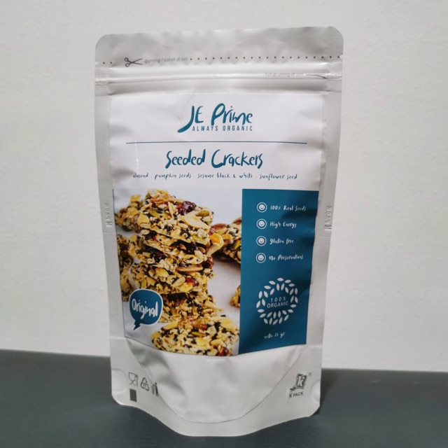 

JE Prime Premium Almond Original Cracker Snack Terbaru