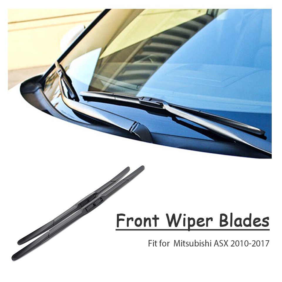 1 Set Karet Wiper Kaca Depan Mobil Untuk Mitsubishi ASX 2017 2016 2015 2014-2010