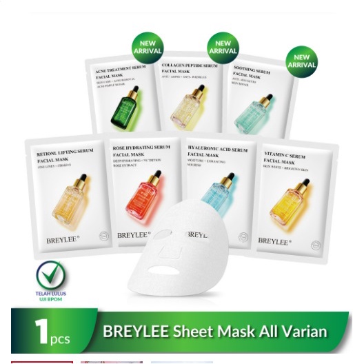 [BPOM] BREYLEE Facial Mask (Sheet Mask)