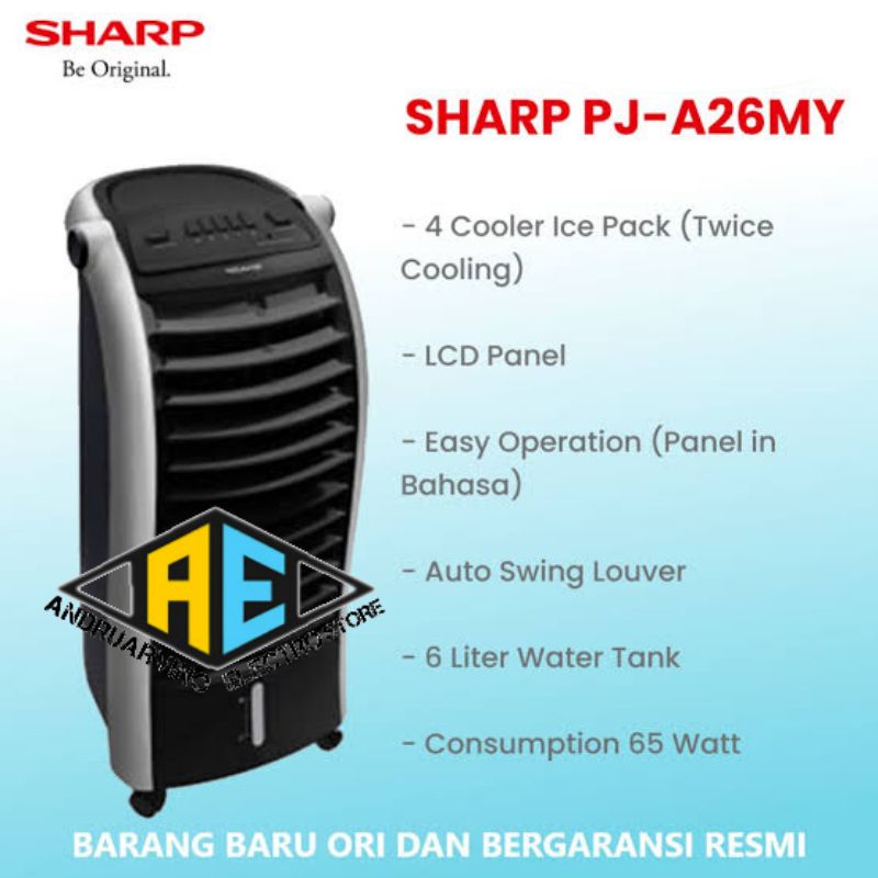 Jual Sharp PJ-A26MY-B Air Cooler - Black | Shopee Indonesia