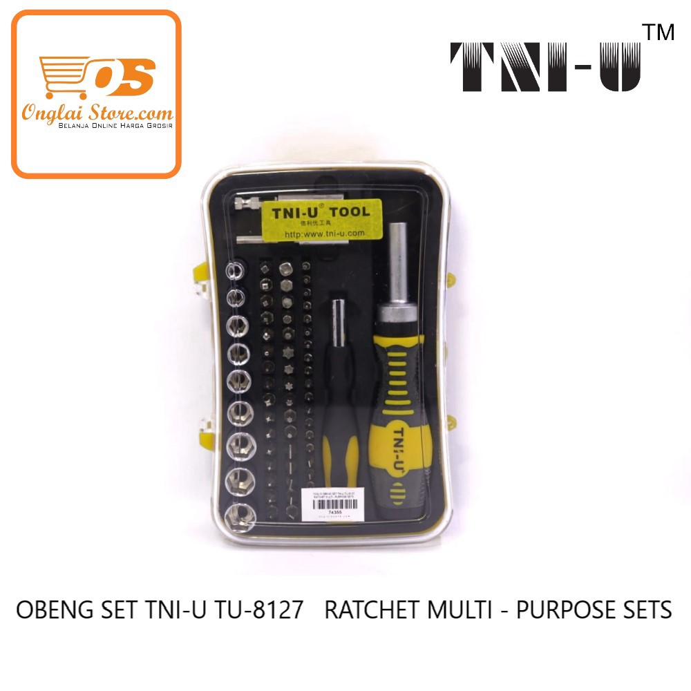OBENG SET TNI-U TU-8127   RATCHET MULTI - PURPOSE SETS  (HARGA SPESIAL)
