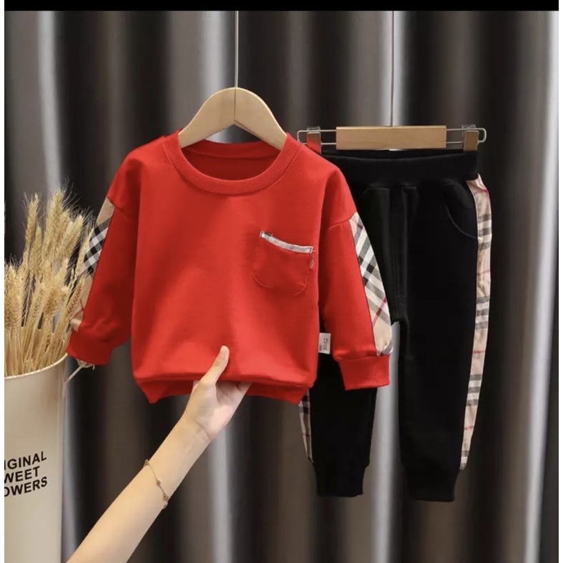 STELAN BABYTERY ANAK KOTAK / ATASAN ANAK/ BAJU ANAK /SWEATER ANAK TERLARIS  1-5 THUN TERLARIS