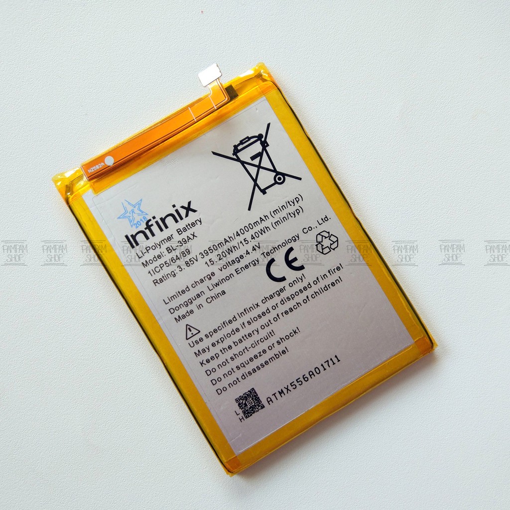 Baterai Infinix Hot 4 X557 BL-39AX Original OEM Batre Batrai Battery BL39AX BL 39AX X 557