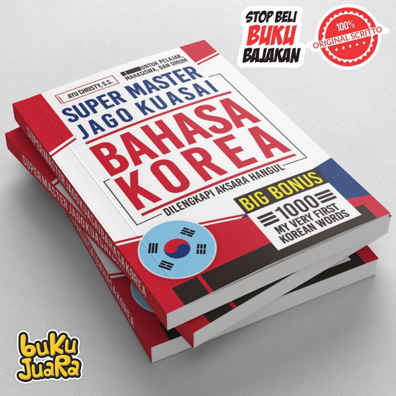 Buku Belajar Bahasa Korea Dasar FREE LES BAHASA KOREA KOREA DIJAMIN LANCAR