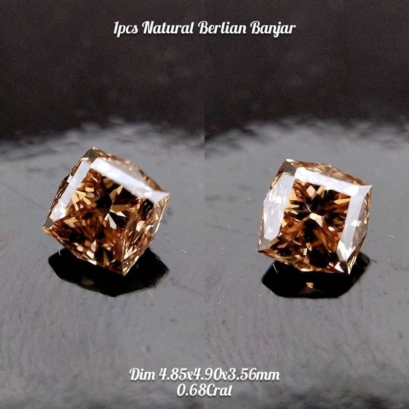 natural diamond berlian coklat persegi asli koleksi mewah pria wanita ruby safir yakut zamrud bacan