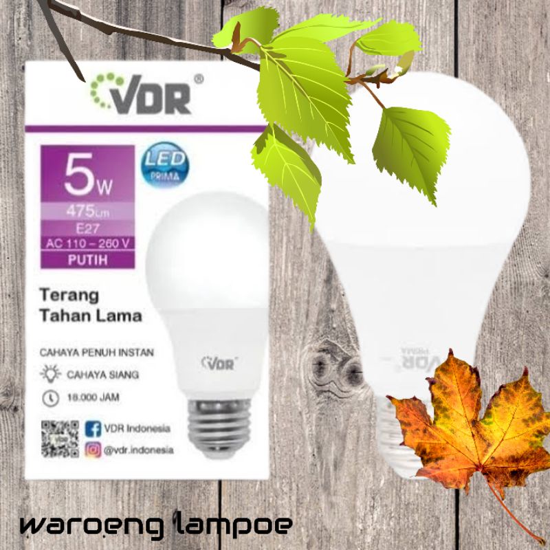Lampu LED VDR PRIMA 5 watt / Lampu bohlam LED VDR PRIMA.