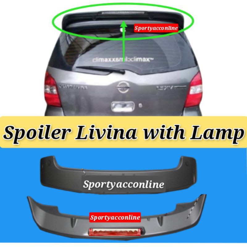 spoiler Grand Livina Plus lampu 2005-2015