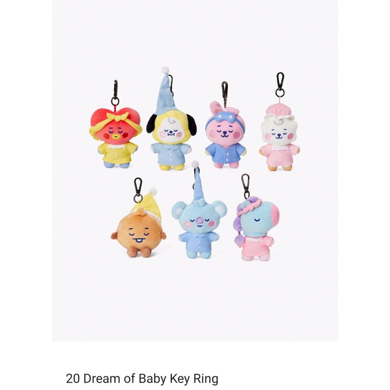 Ready Official BT21 Baby Pajamas Baby A Dream Bagcharm Doll Keyring