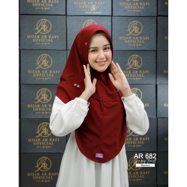 Ar 682 bergo instan hijab Arrafi