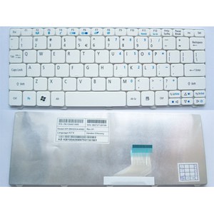 Keyboard Acer Aspire One 532h, D255, D257, D260, D270, 522 - PUTIH