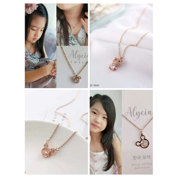 kalung anak alycia anti karat titanium imut lucu