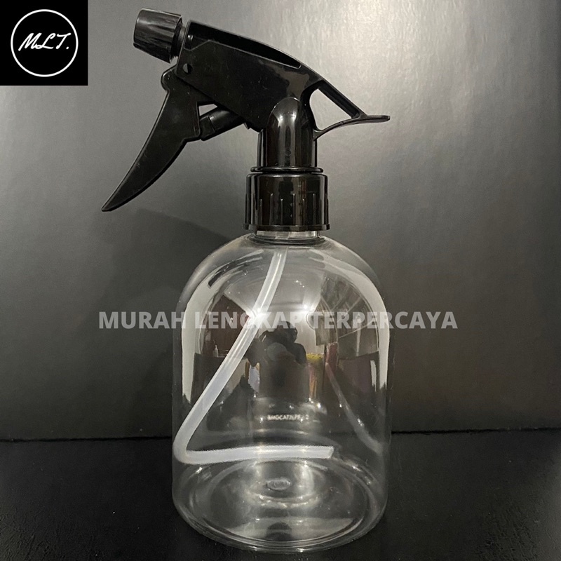 BOTOL SPRAY 500ML OVAL TRIGGER HITAM BIG TRIGER SPRAY 500 ML APEL BULAT 500ML SPRAY TEMBAK HITAM BOTOL NATURAL 500ML SPRAYER TRIGGER SEMPROT